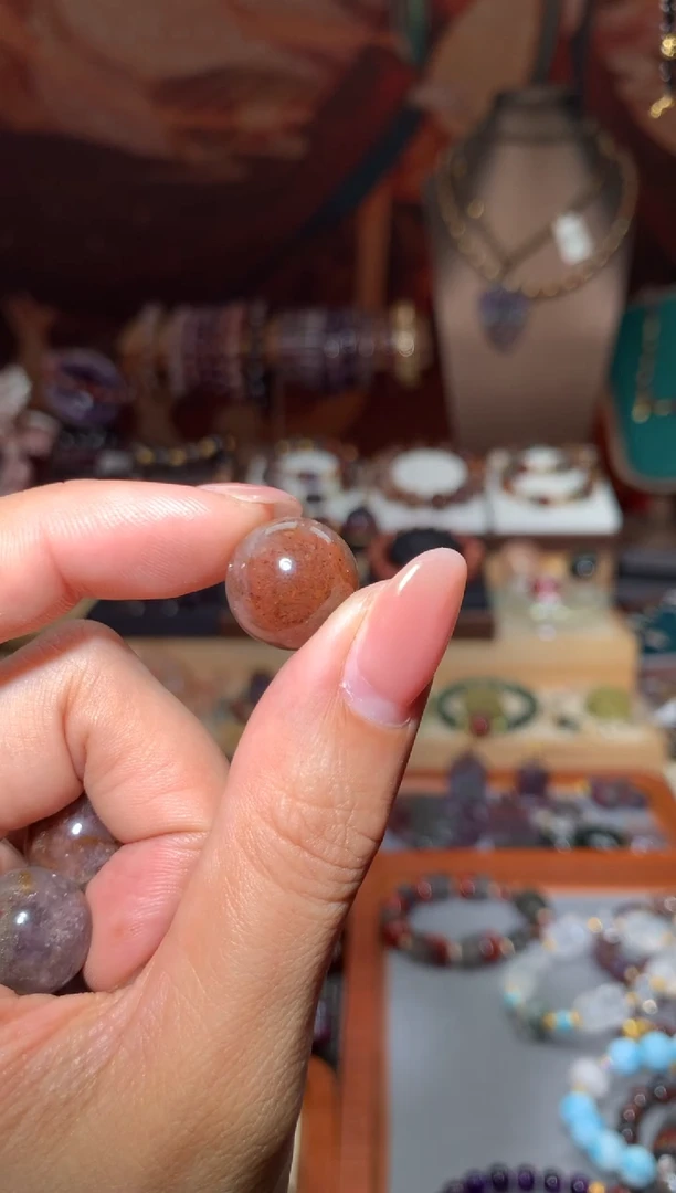 颈饰未镶嵌水晶极光老料单珠15+mm