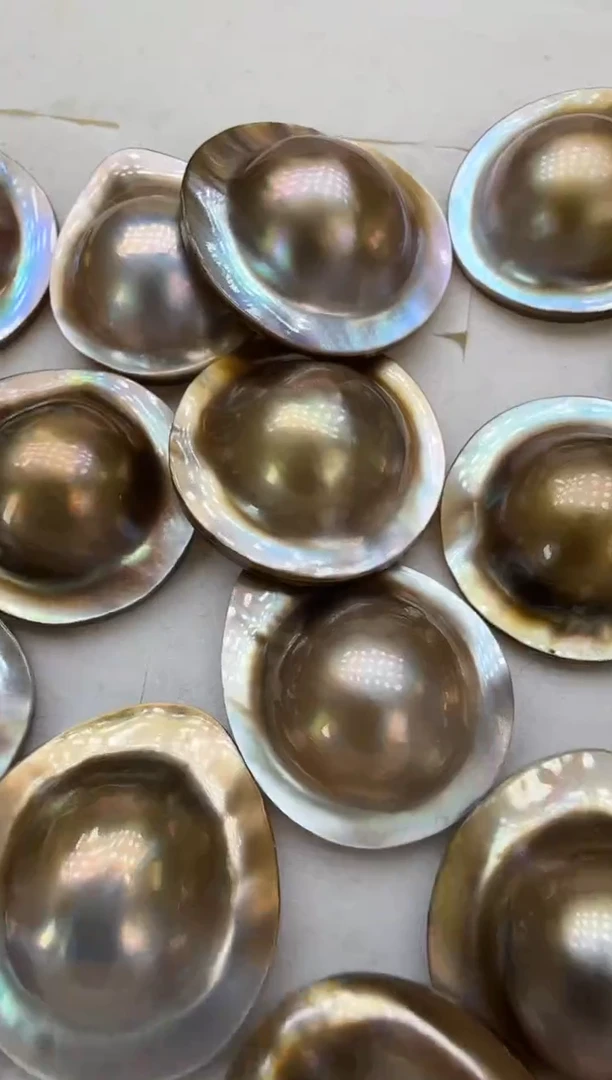 未镶嵌颈饰拼合珍珠（马贝珠）多样性发一荷包蛋