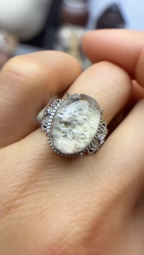 银S925镶嵌珠宝半成品水晶定制定制