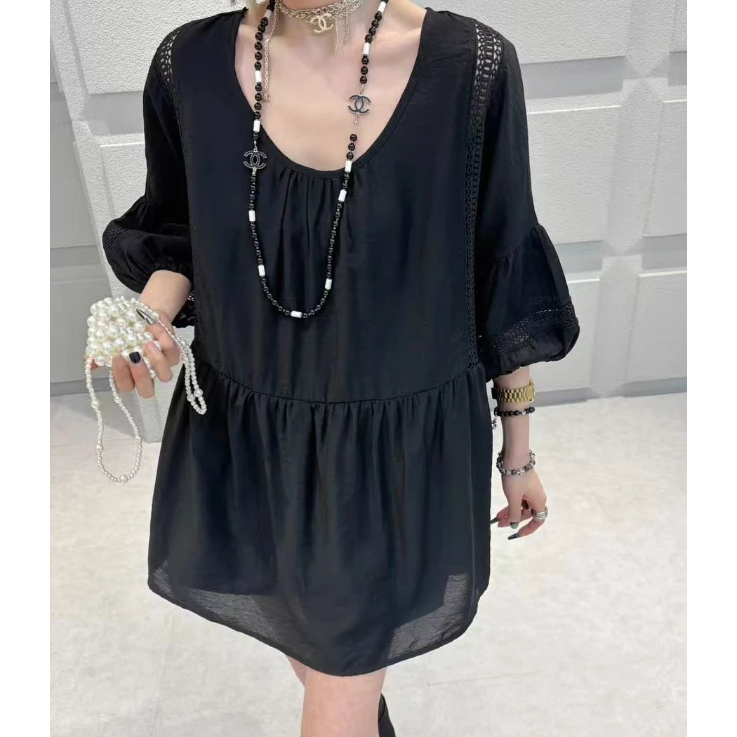 夏季新款韩版时尚女娃娃衫雪纺衫9192