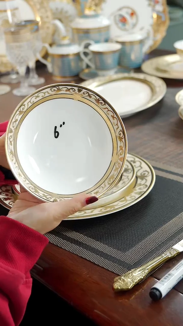 瓷片6英寸水果碗1个