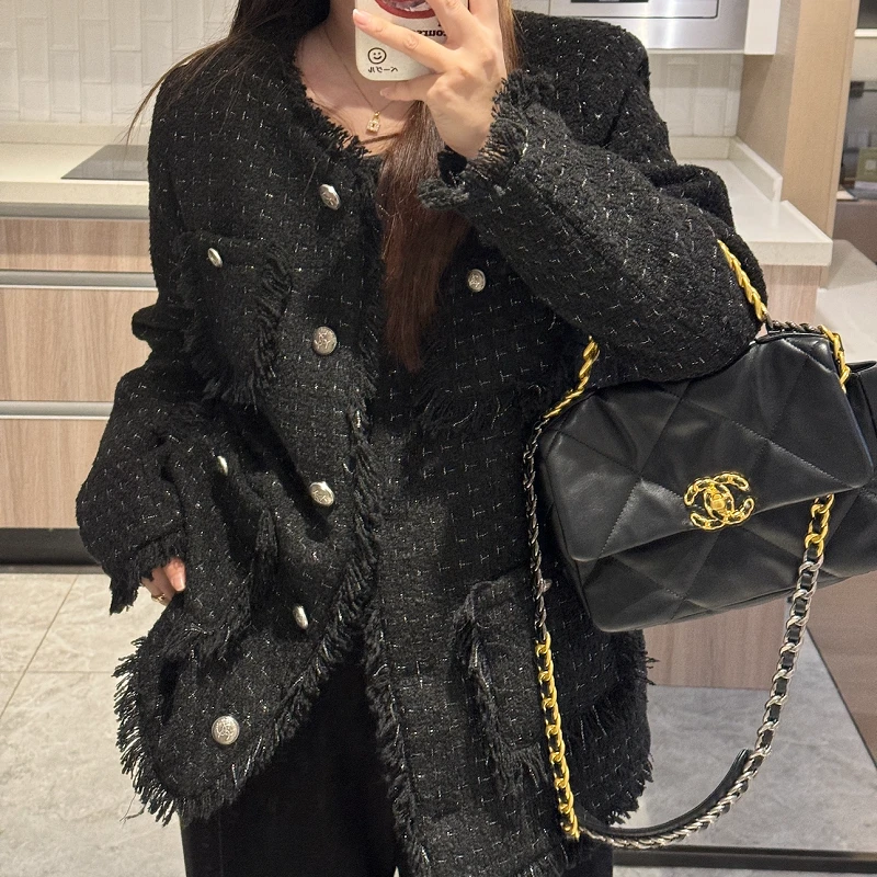 南岛风大码 胖MM 2023新款冬宽松高级感胖mm小香外套上衣ZYY45