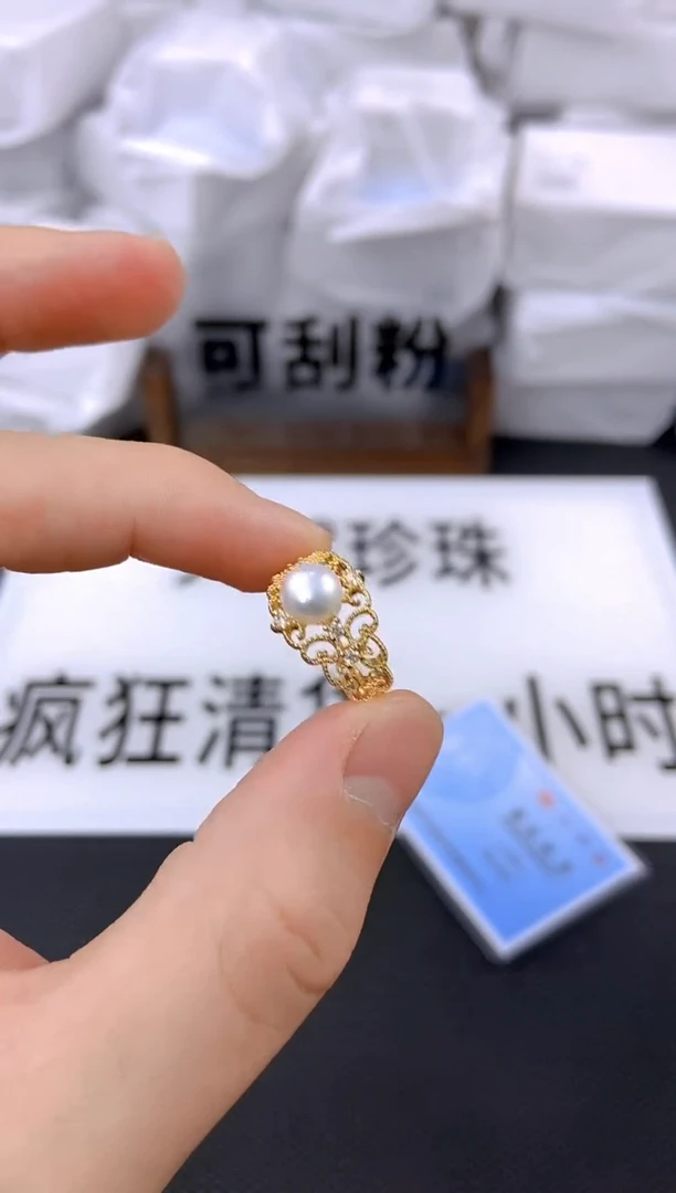 未镶嵌耳饰淡水珍珠JZ1003