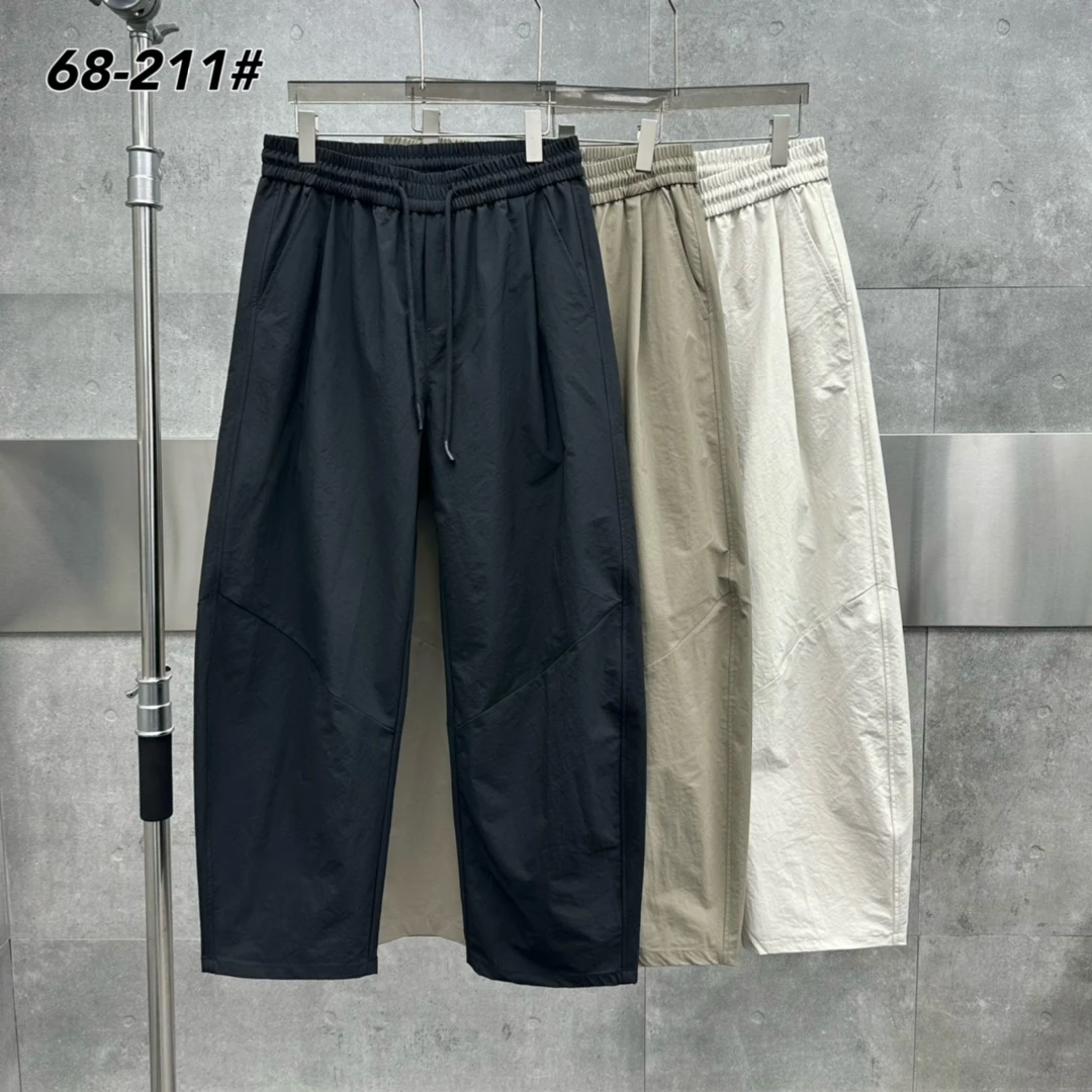 夏季超薄美式高级感cleanfit弯刀休闲裤速干轻爽直筒长裤Z-68-211