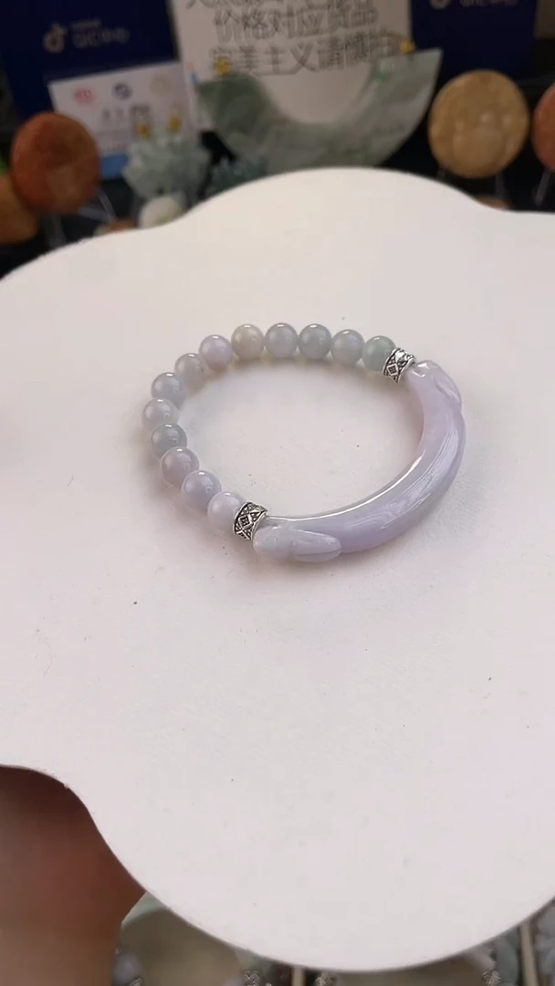 未镶嵌手链翡翠手工定制默认微瑕播介绍为准