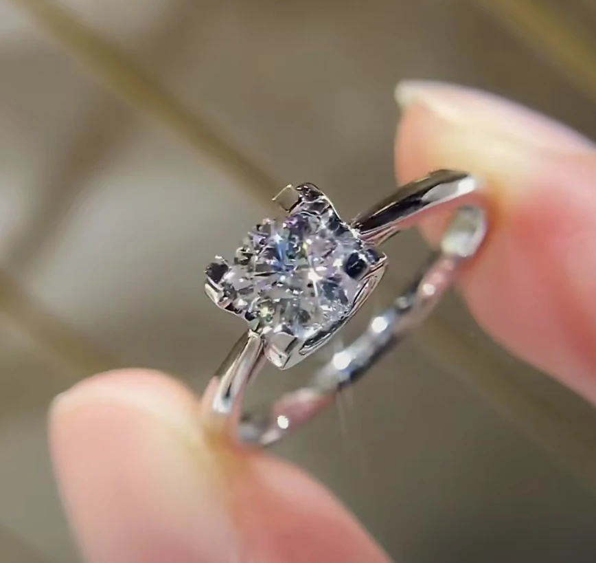 PT950材质戒指蝴蝶结定制戒指