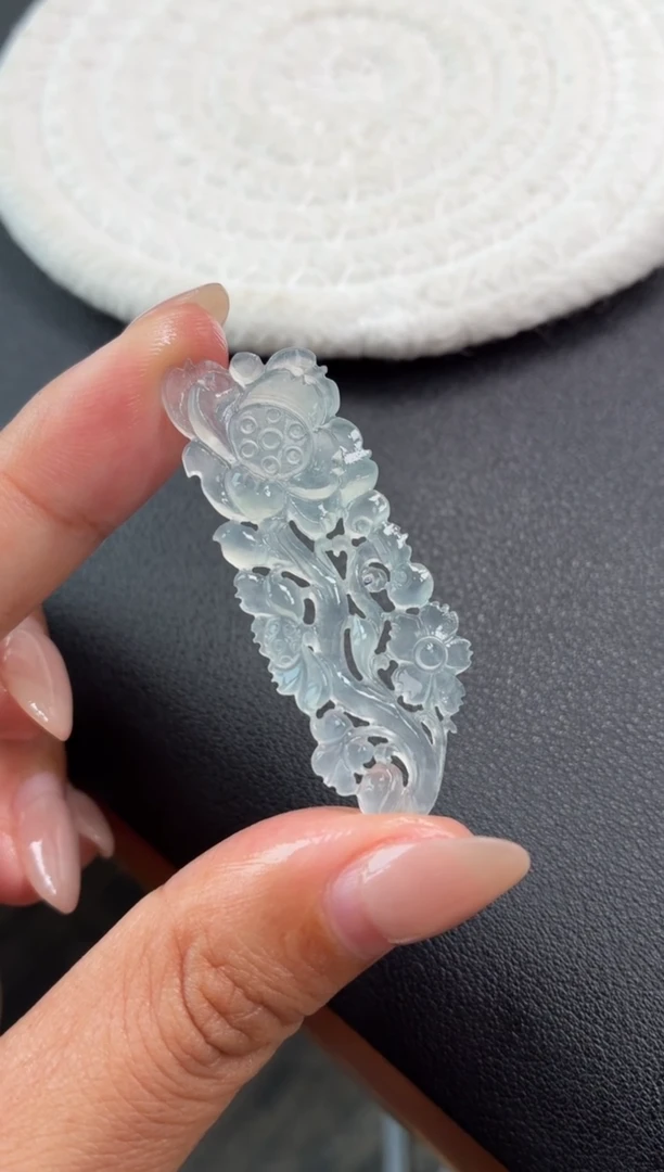 未镶嵌定制翡翠冰花