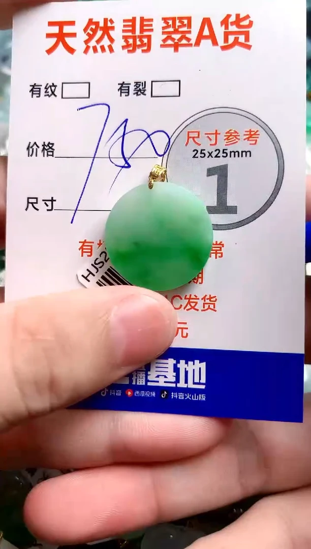 翡翠18K金镶嵌颈饰1070082495