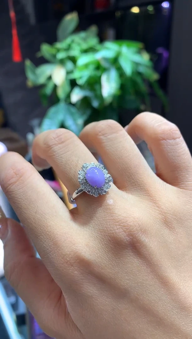 【闪购商品】翡翠吊坠(不含链)18K金镶嵌戒指
