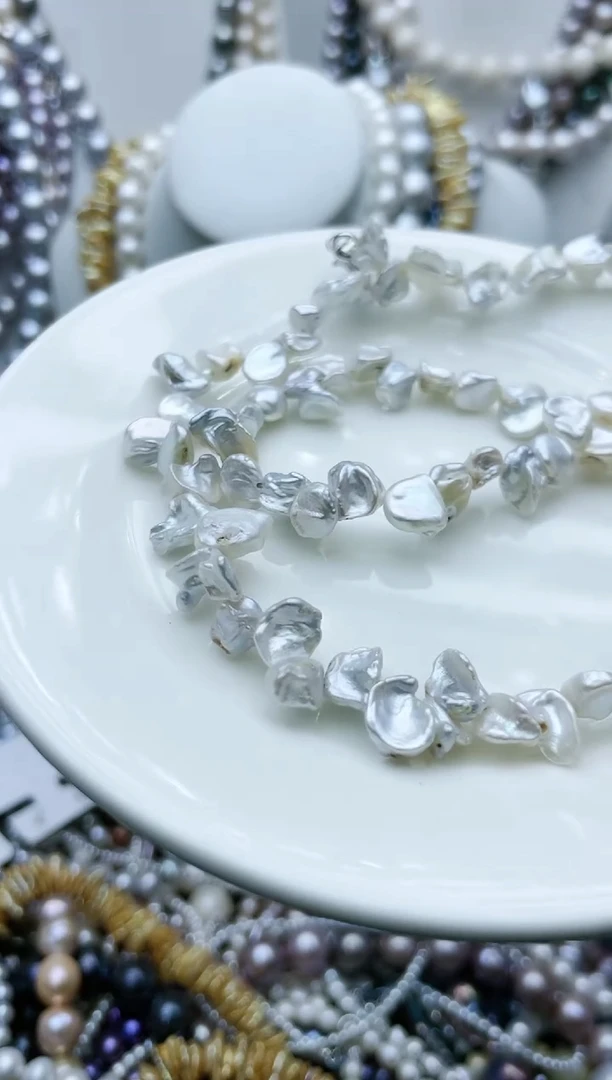 【闪购商品】淡水珍珠颈饰钛钢3