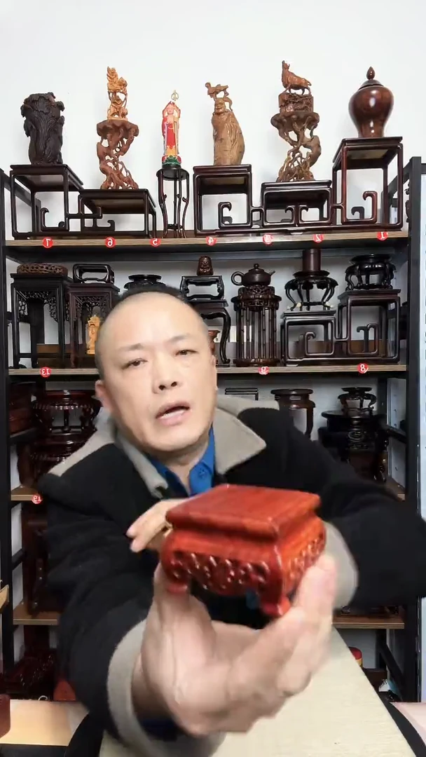紫砂底座木6.5正方5正方内径