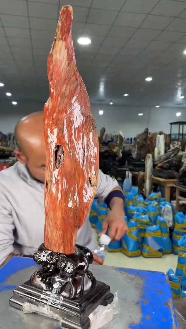 【闪购商品】硅化玉摆件未镶嵌38