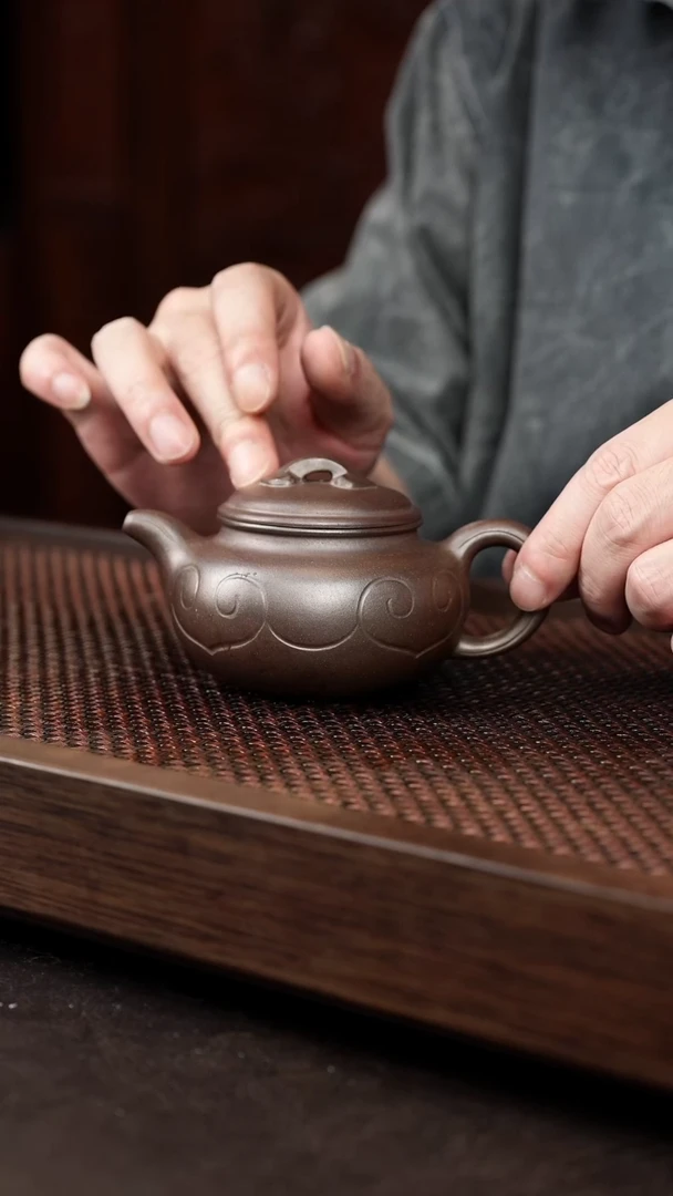 茶壶紫砂岩中泥仿古如意