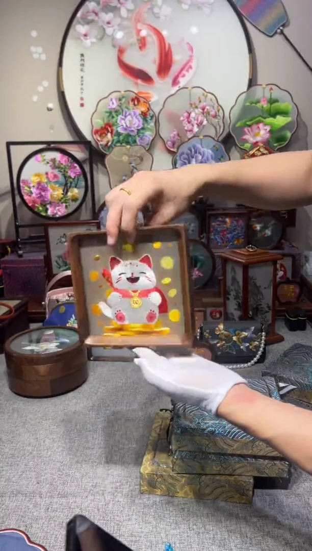 织绣纯手工苏绣双面绣