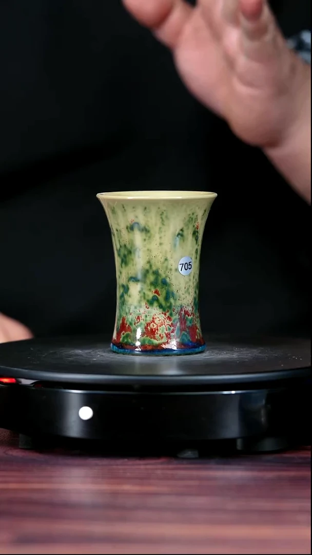 其他钧瓷705#盼龙窑一级品原矿钧瓷束腰杯
