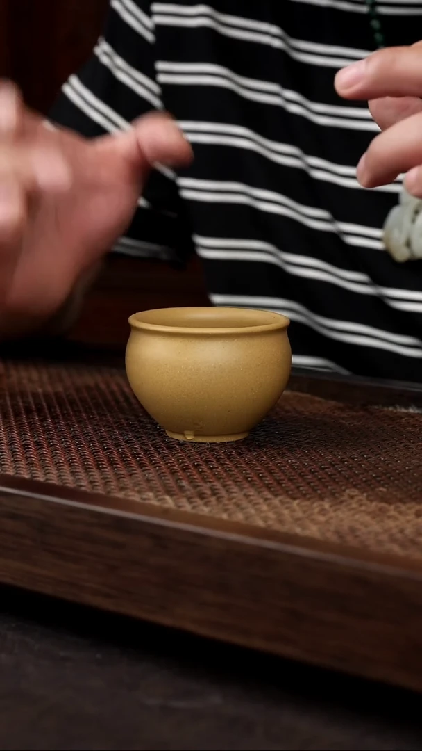 茶壶紫砂黄金段圆融杯