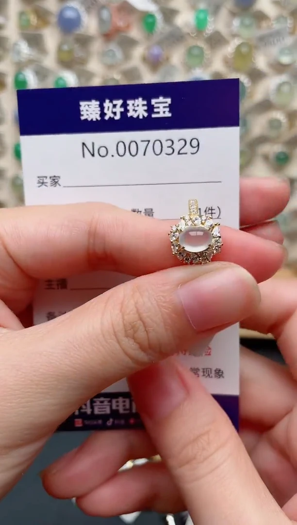 翡翠戒指银S925镶嵌.