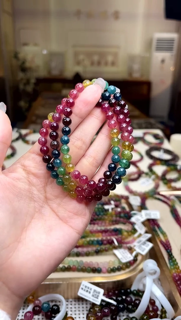 【闪购商品】碧玺/未镶嵌6mm+碧玺多圈多样性发货