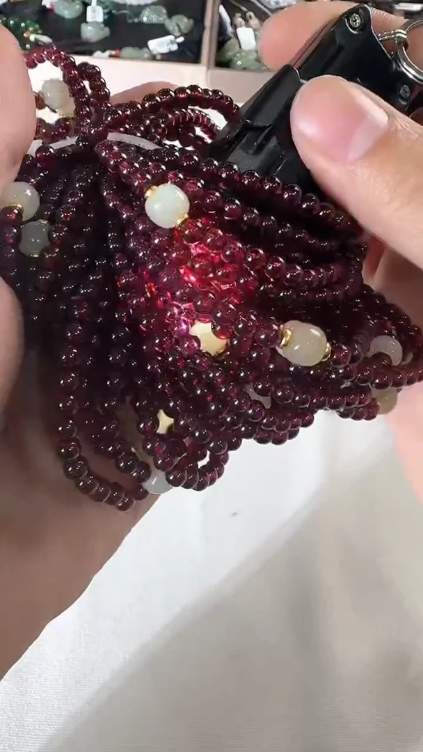 【闪购商品】石榴石手串未镶嵌手串多样性发货拍一发一