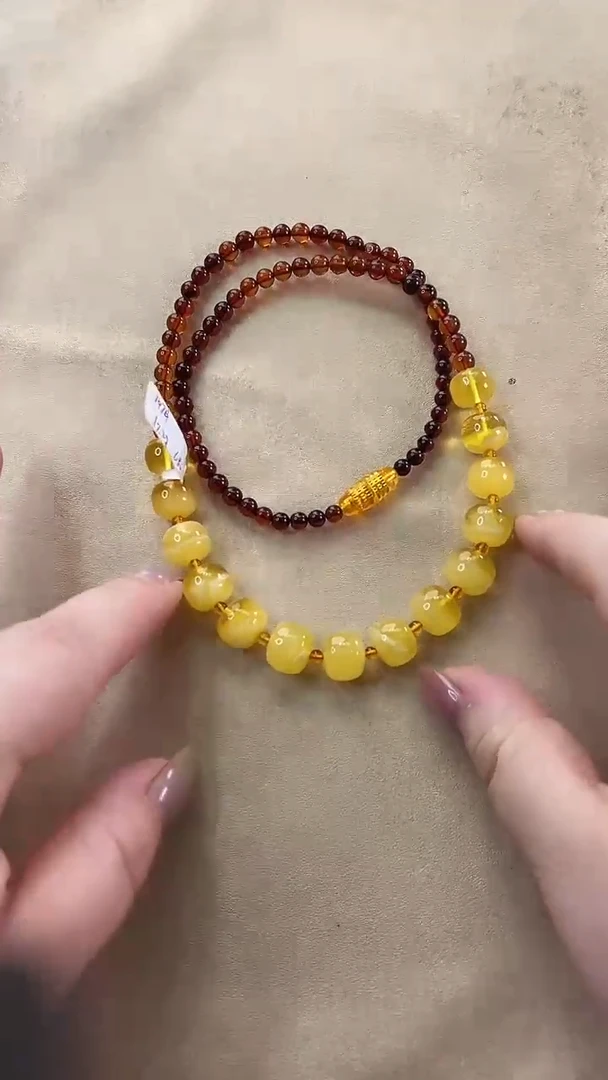 未镶嵌颈饰琥珀项链