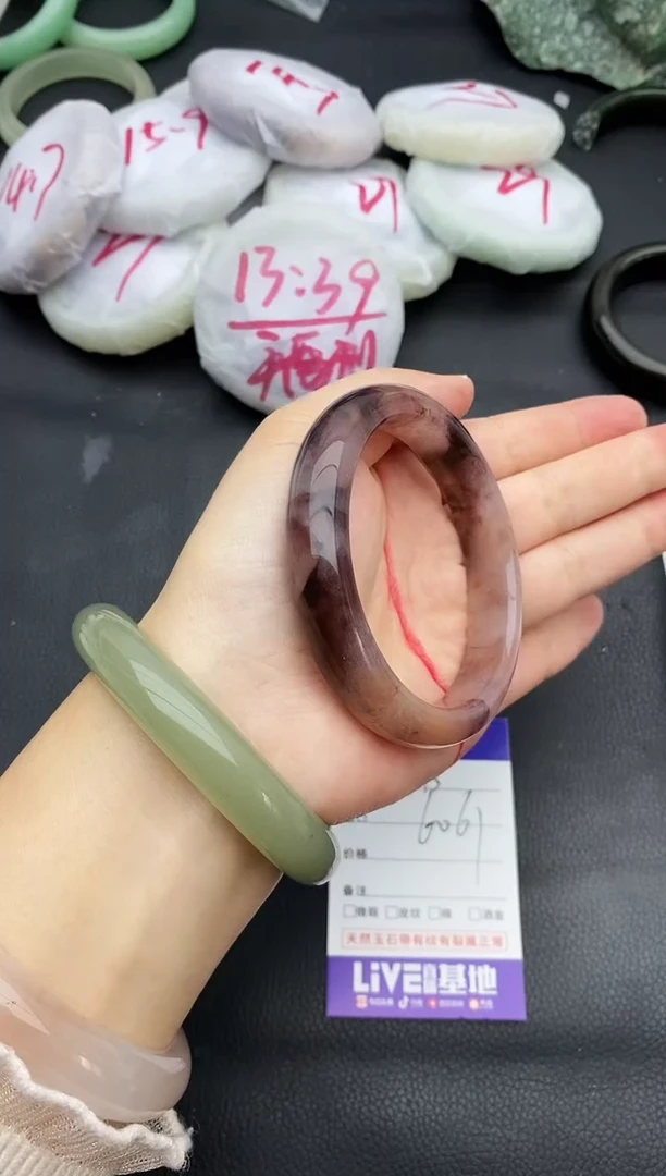 未镶嵌手镯石英质玉73+60/61