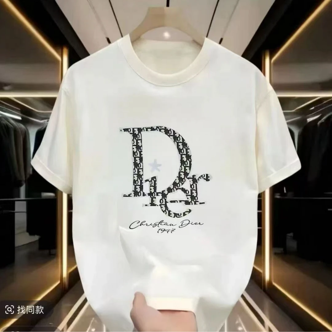 一折-夏季短袖男女同款情侣纯棉休闲透气半袖修身圆领潮流时尚T恤