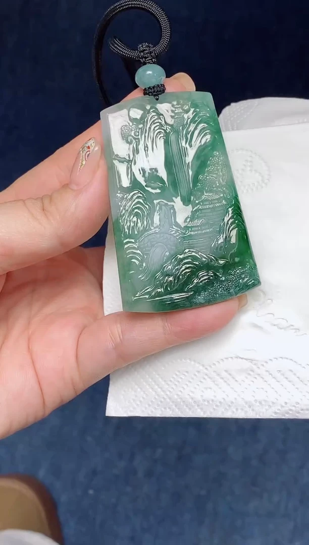 颈饰未镶嵌翡翠缅甸天然翡翠