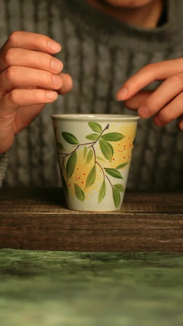 瓷器青诗集手工手绘瓷器