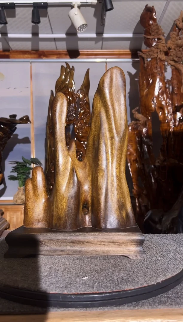 【闪购商品】金丝楠小叶桢楠乌木摆件