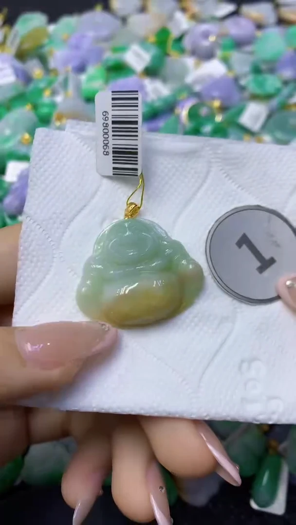 颈饰未镶嵌翡翠天然缅甸翡翠A货