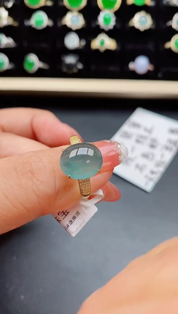 【闪购商品】翡翠戒指银S925镶嵌50805850