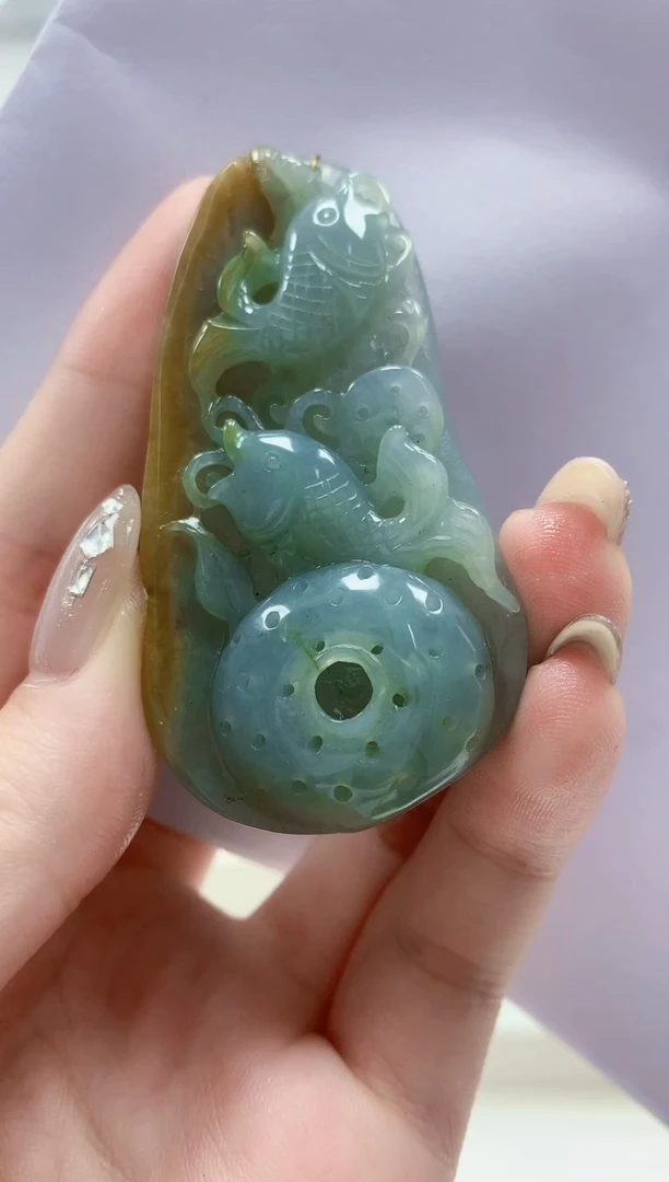 未镶嵌定制翡翠4829jw-毛货挂件54