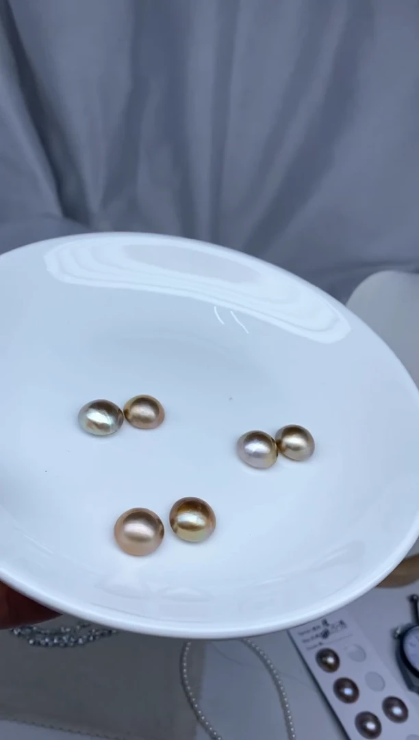 耳饰拼合珍珠（马贝珠）未镶嵌定制 多样性发货，发1对