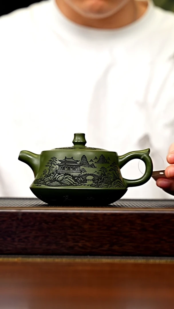 茶壶紫砂宜兴原矿 手工 紫砂壶容量300CC