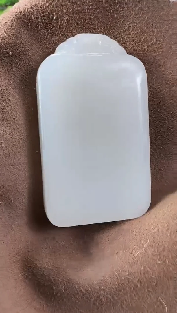 吊坠(赠链)未镶嵌和田玉Q66无事牌多样性发货发其一