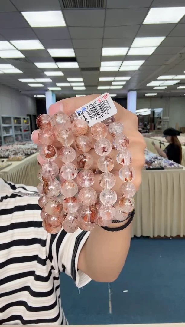 水晶手串未镶嵌爆闪糖纸胶花手串12m（多样性发其一）