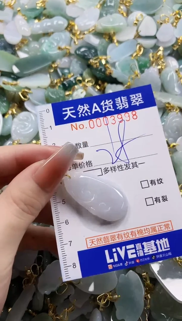 颈饰未镶嵌翡翠天然A货翡翠