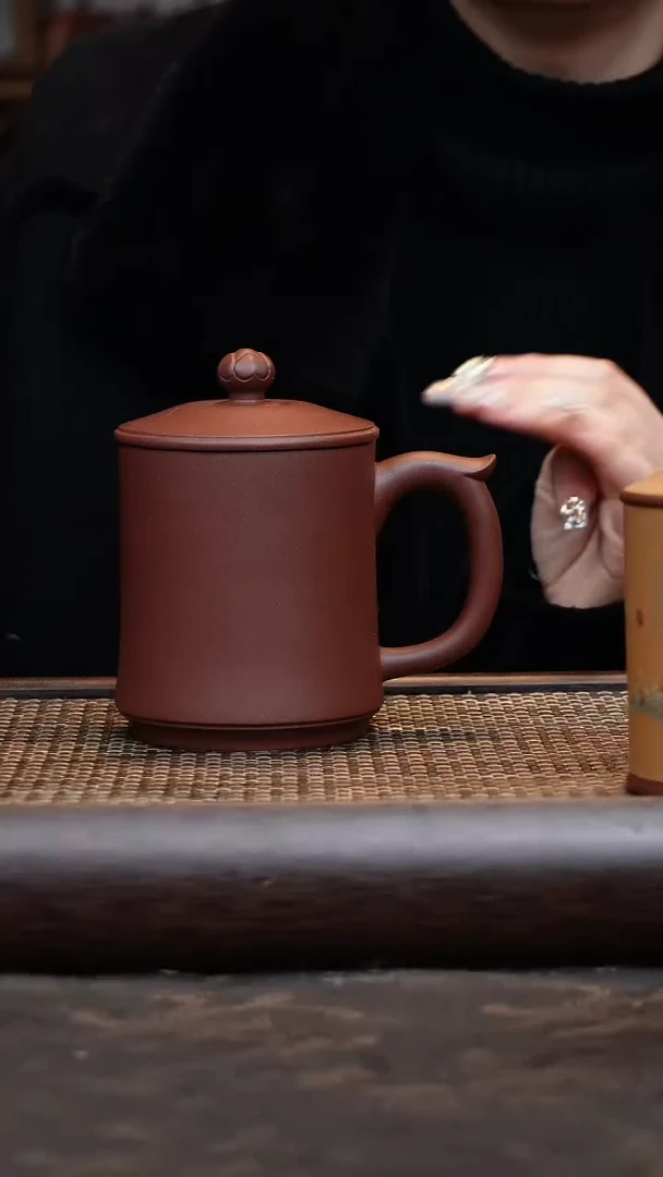 【闪购商品】紫砂茶杯底槽清莲子