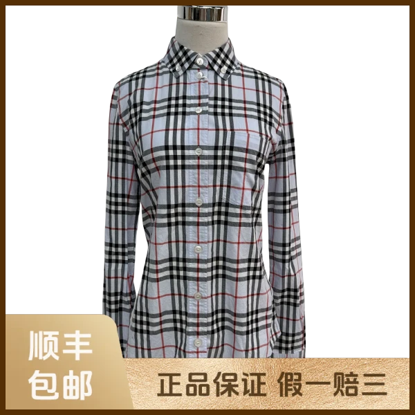 妃鱼/博柏利/棉/衬衫/95新/s零九一五