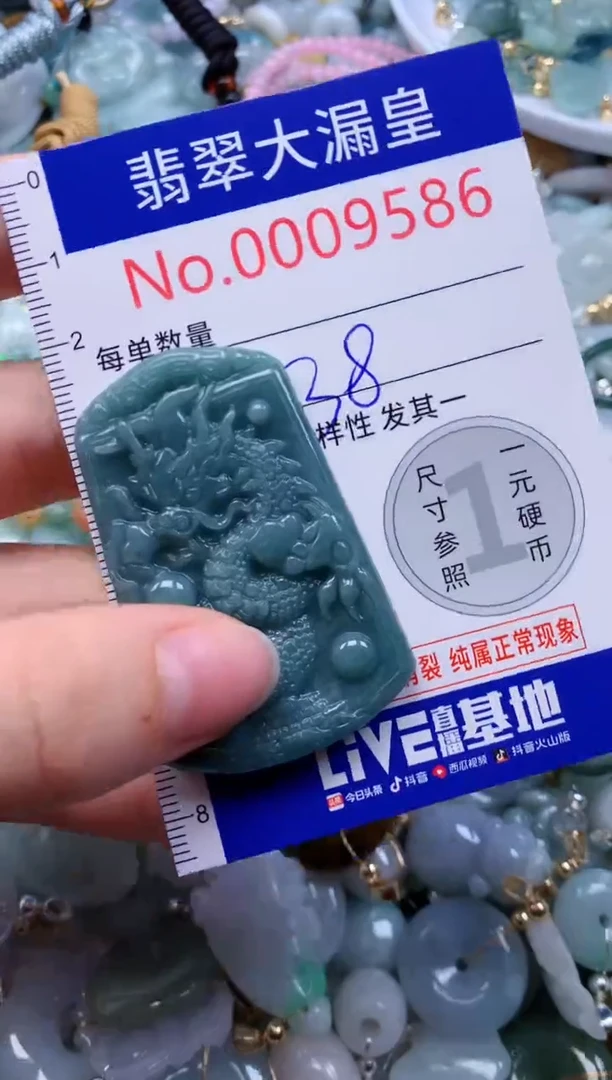 翡翠未镶嵌吊坠(不含链)9586