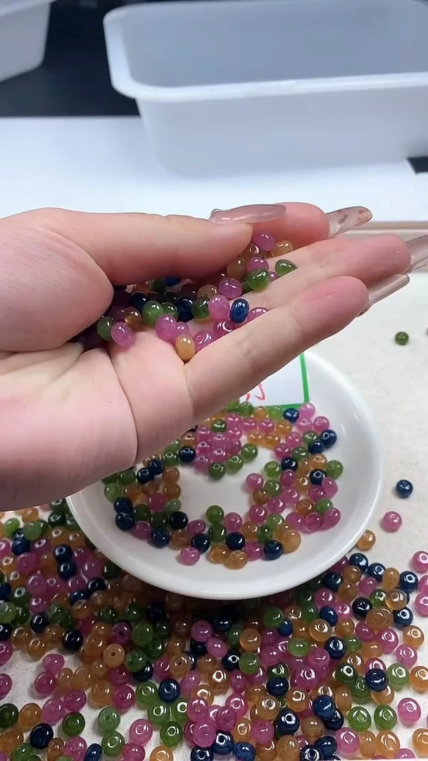 【闪购商品】碧玺颈饰未镶嵌w2099碧*玺算盘6*3mm*30颗