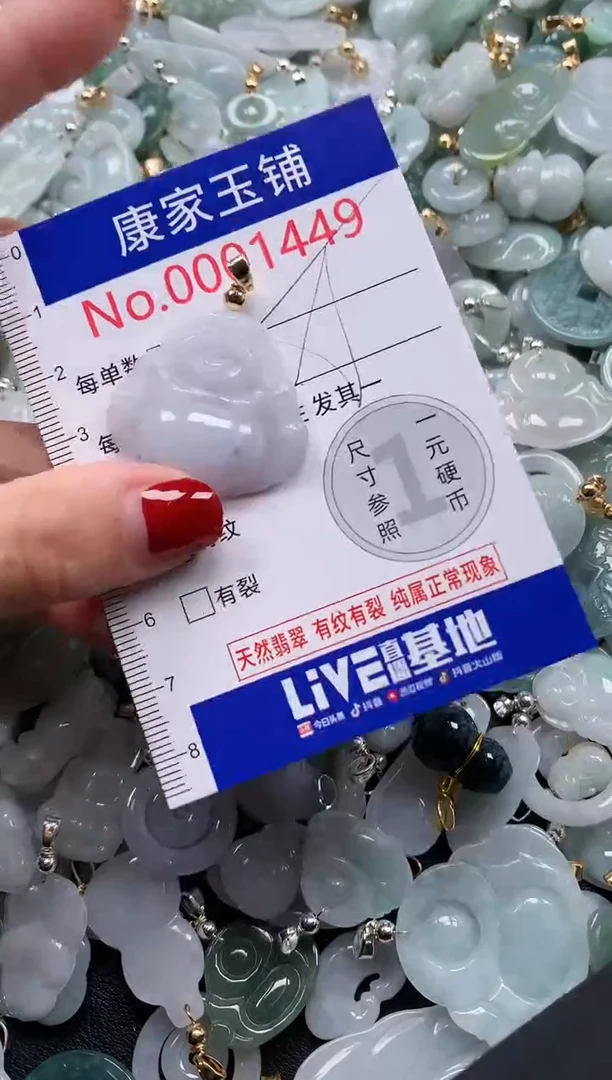 翡翠未镶嵌吊坠(不含链)1449