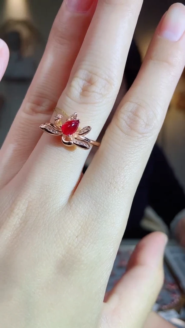 银S925镶嵌手饰红宝石手饰