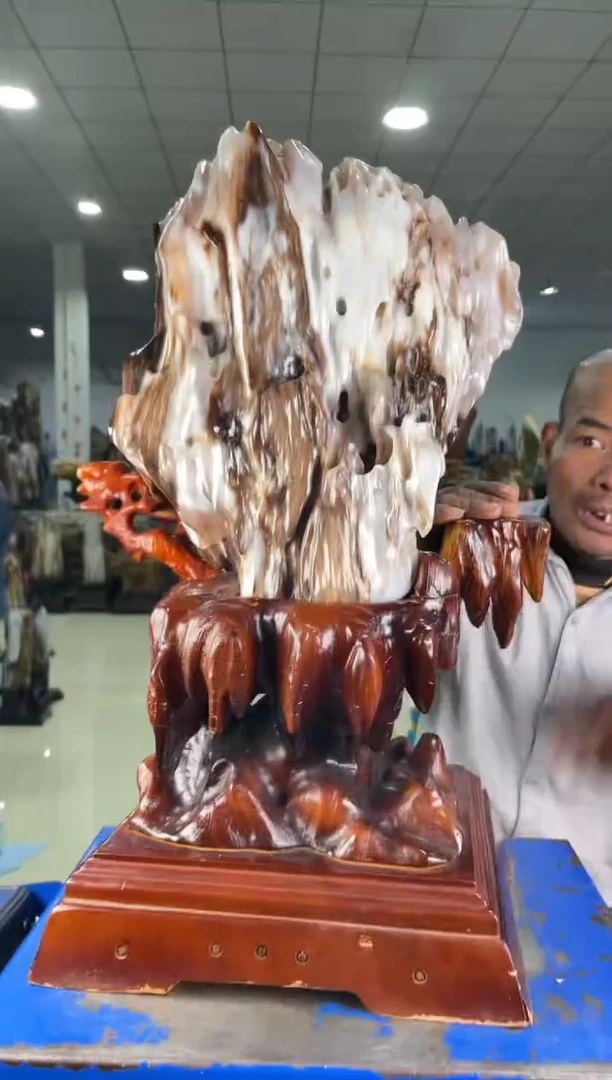 【闪购商品】硅化玉摆件未镶嵌53