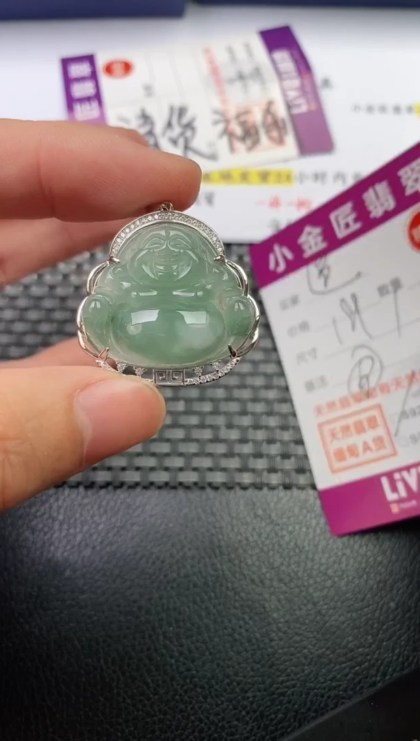 翡翠银S925镶嵌颈饰·