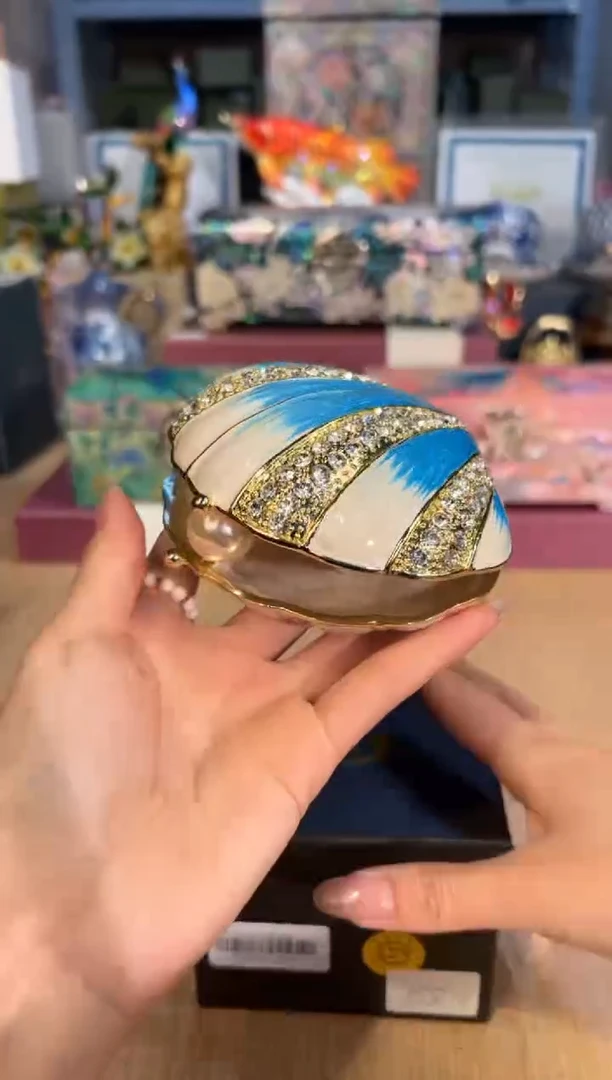 【闪购商品】杯288蓝色大号珍珠贝壳