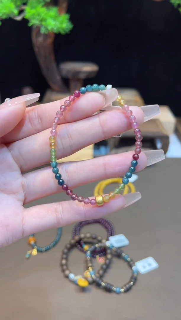 【闪购商品】碧玺手链未镶嵌手饰@@F3722