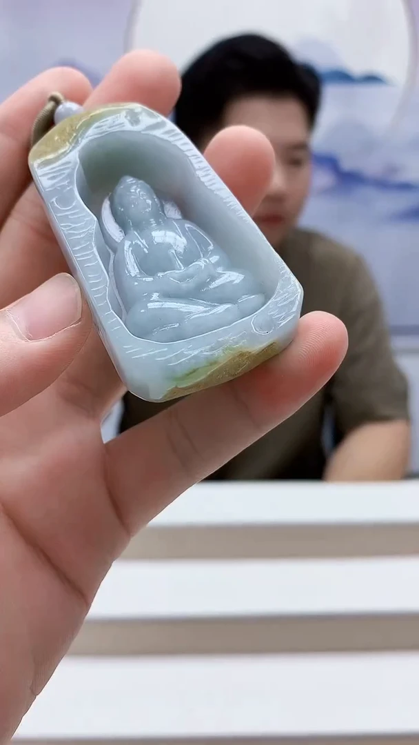 未镶嵌定制翡翠4917bb-毛货挂件74