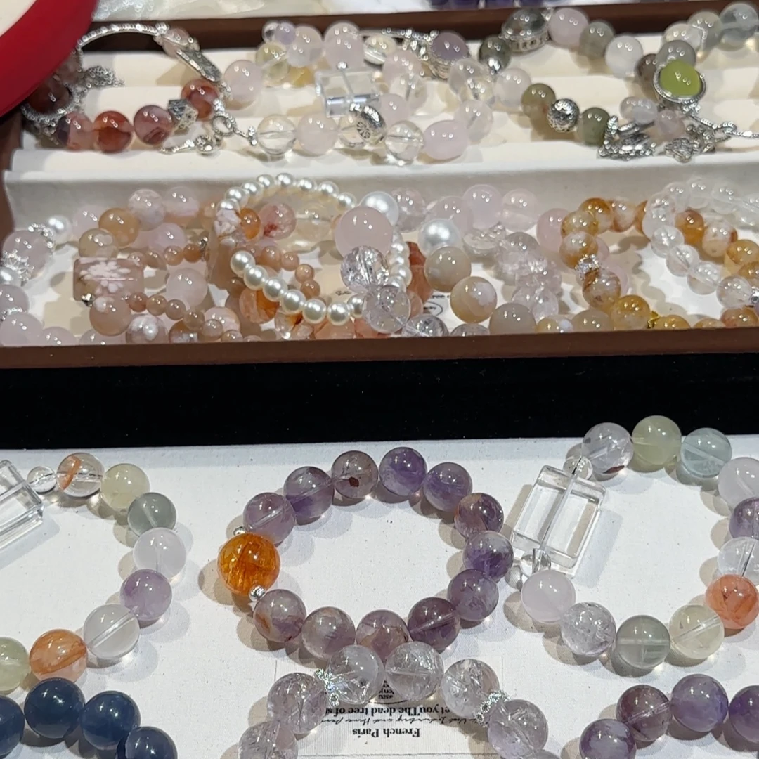 天然水晶珠串自选手串默认微瑕(直播间选款，随意拍不发货）