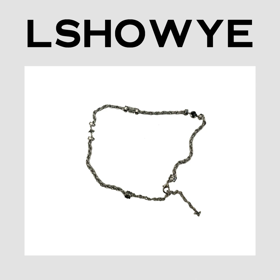 合金项链  LSHOWYE｜麻花编织链条项链 1272SJ